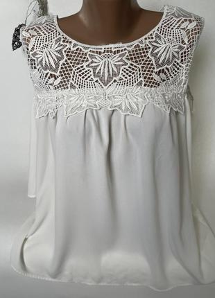 Шикарная рубашка с кружевом