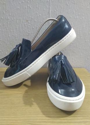 Лаковые лоферы clarks 41p