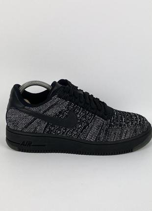 Легкі кросівки nike air force 1 flyknit 820256-007 оригінал чорні розмір 392 фото