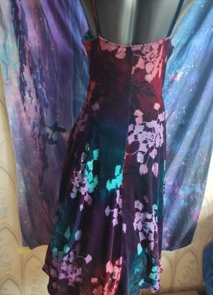 Оригінальна сукня сарафан з шовкового оксамиту велюру debut3 фото