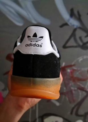 Adidas gazelle indoor core black/white/gum clearance