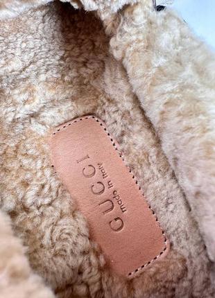 Лоферы туфли с мехом натуральные кожаные коричневые бежевые брендовые2 фото