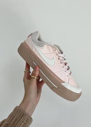 Кроссовки nike court legacy pink