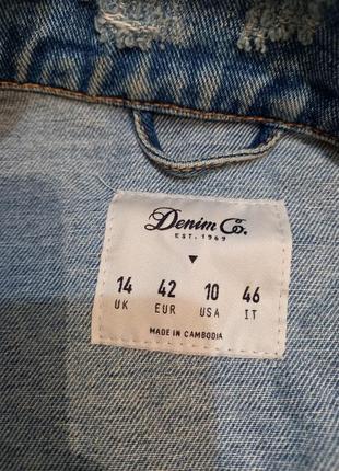 Фирменная брендовая мужская джинсовка denim co7 фото