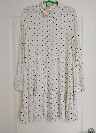 Сукня сорочка stradivarius принт горох7 фото