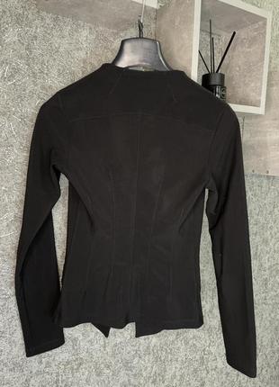 Пиджак жакет на пуговице чёрный школьный для офиса4 фото