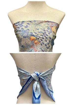 Аутентичный шелковый платок hermes rencontre oceane 2001, 90см7 фото