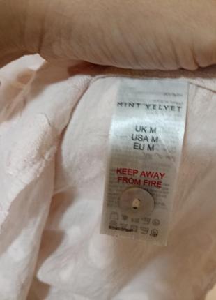 Нежная жаккардовая блуза от mint velvet,p. m3 фото