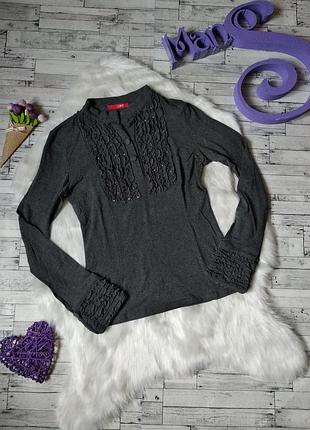 Реглан кофта vft женская серая со стразами