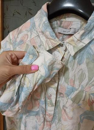 Льняная рубашка в пастельных тонах. per una,p. 12-144 фото
