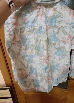 Льняная рубашка в пастельных тонах. per una,p. 12-143 фото