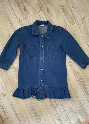 Джинсовое платье