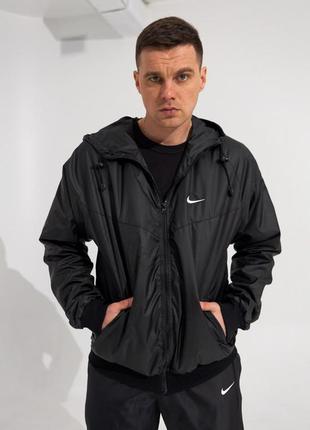 Мужская ветровка nike windrunner jacket черный4 фото