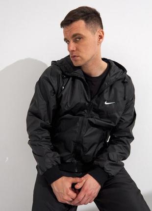 Мужская ветровка nike windrunner jacket черный3 фото