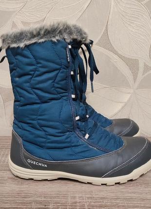 Жіночі термо чоботи, сапоги quechua waterproof size 41