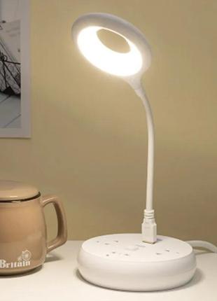 Портативна гнучка світлодіодна лампа для комп'ютерів ноутбуків з живленням від usb mashele white