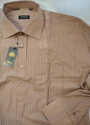 Новая классическая мужская рубашка с длинным рукавом р.45-46, xxl2 фото