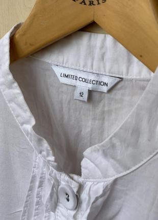 Легка білосніжна котонова блуза від marks&spencer3 фото