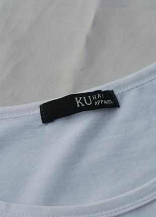 Роскошная стильная брендовая белая удлиненная футболка оверсайз с принтом mickey mouse6 фото
