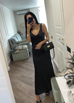 Платье в горох платье zara,xs,s
