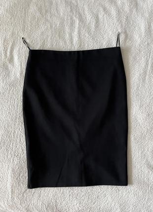 Классическая черная юбка mango1 фото