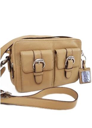 Шикарная кожаная сумка crossbody tignatello