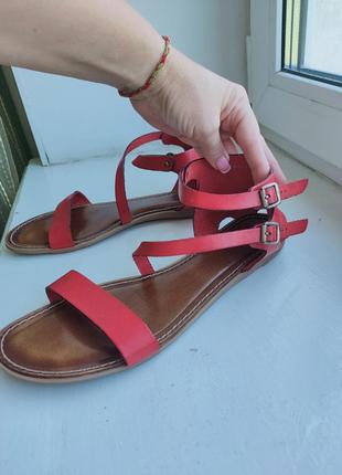 Кожаные женские сандалии clark's 7(40-41) итальянская2 фото