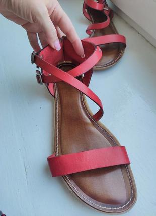 Кожаные женские сандалии clark's 7(40-41) итальянская5 фото