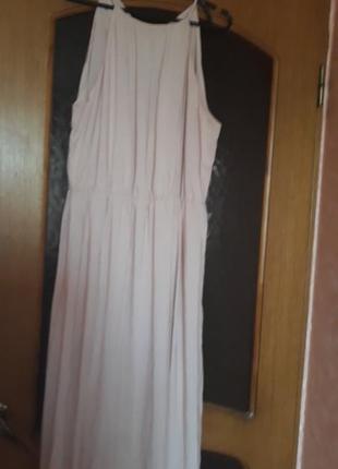 Сексуальна пудрова кежуал сукня h&m  з відкритою спиною нова2 фото