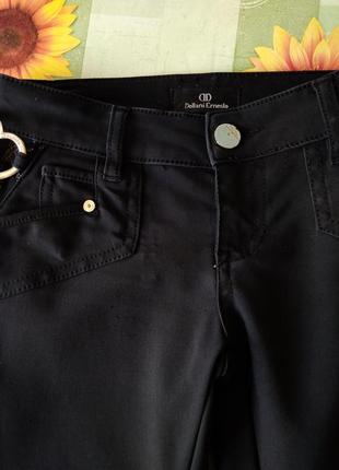 Р 8-10 / 42-44-46 красивые черные штаны брюки с молниями на штанинах7 фото