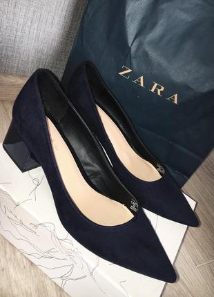 Замшевые лодочки zara😍