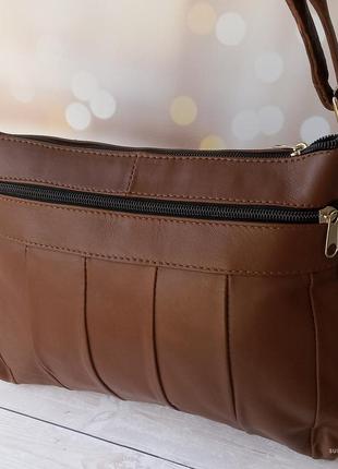 Женская кожаная сумка сессилия&nbsp; - сумка из натуральной кожи. &nbsp;цвет - коричневый4 фото