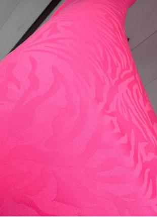 Рожева сатинова сукня8 фото