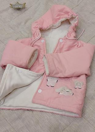 Куртка дитяча, для дівчинки "рожеве слоненятко". куртка демісезона