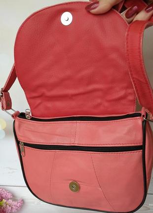 Женская кожаная сумка ивонн – сумка из натуральной кожи. цвет – розовый7 фото