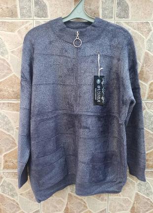 Курточка кофта альпака туреччина 🇹🇷 на молнії батал7 фото