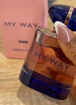 Парфюмированная вода giorgio armani my way intense май вей интенс 90 мл