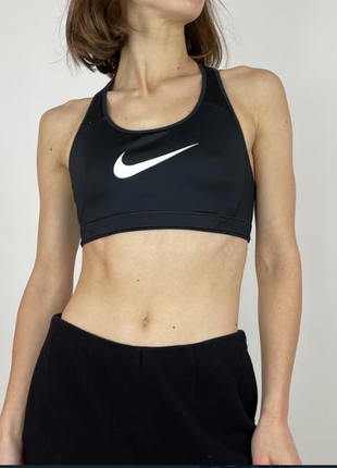 Nike dri-fit топ спортивний з логотипом топ