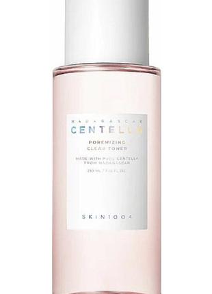 Тонер для сужения пор с центеллой skin1004 madagaskar centella poremizing clear toner 210ml