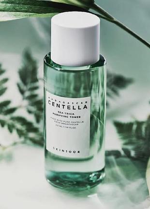 Тонер для жирной и склонной к акне кожи skin1004 madagascar centella tea-trica purifying toner 210 мл1 фото