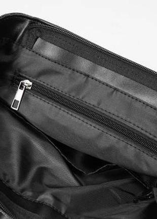 Большой женский рюкзак серый клетчатка6 фото