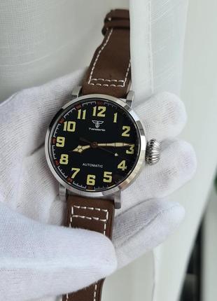 Чоловічий годинник часы tandorio automatic pilot sapphire 100m 46.5mm нові6 фото