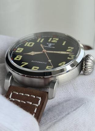 Чоловічий годинник часы tandorio automatic pilot sapphire 100m 46.5mm нові2 фото