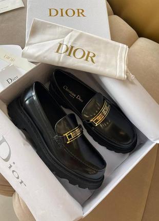 Лоферы premium в стиле dior🖤🖤🖤