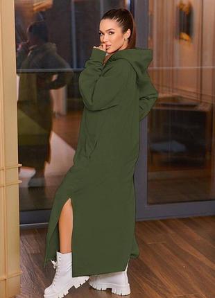 Тепла сукня,тёплое платье,зимова сукня,сукня худі,платье худи,длинное платье,платье с капи...