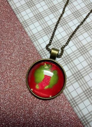 Подарок на новый год, новогодний кулон, подвеска