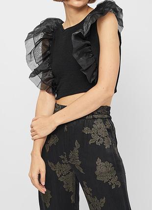 Топ из органзы от zara.