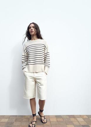Zara светр в смужку зара5 фото