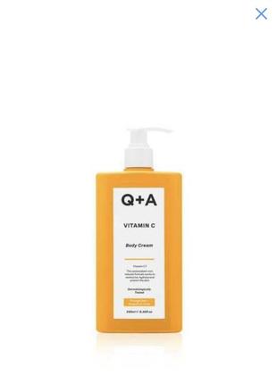 Крем для тела с витамином с q+a vitamin c body cream, 250 мл