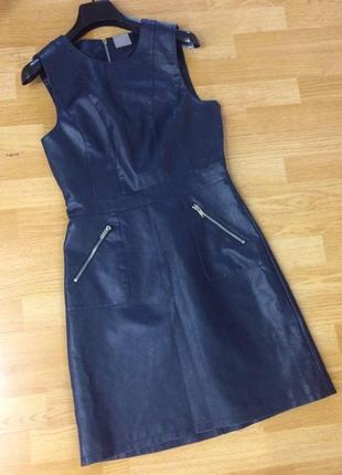 Vero moda сукня з еко шкіри